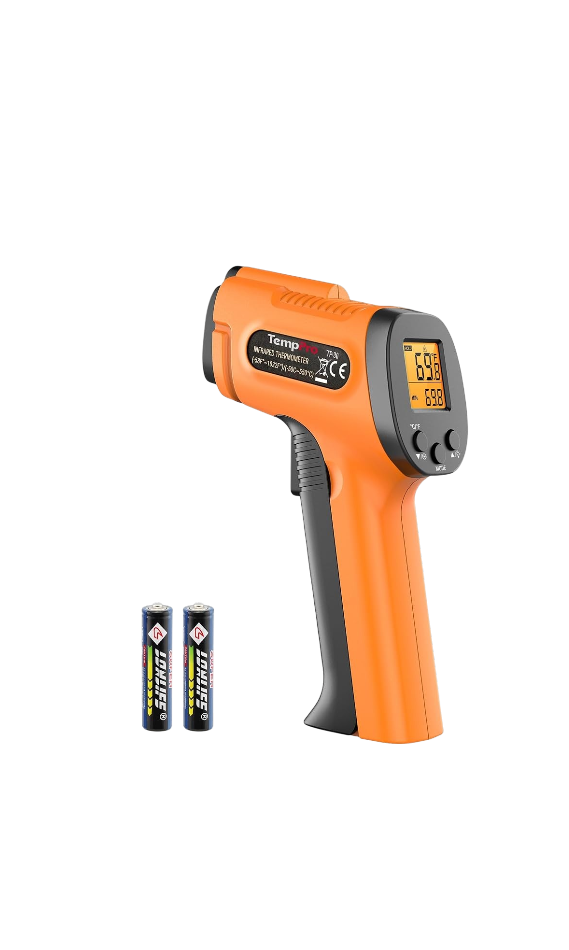 TempPro TP30 Infrared Laser Thermometer Gun for Cooking, Engine